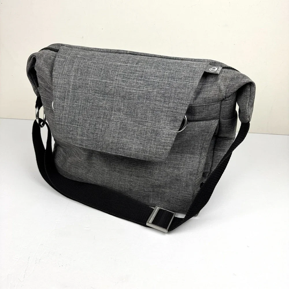 Premium Stokke 2-Way DiaperChanging Bag/ Backpack (Gray Melange -Model 457104)